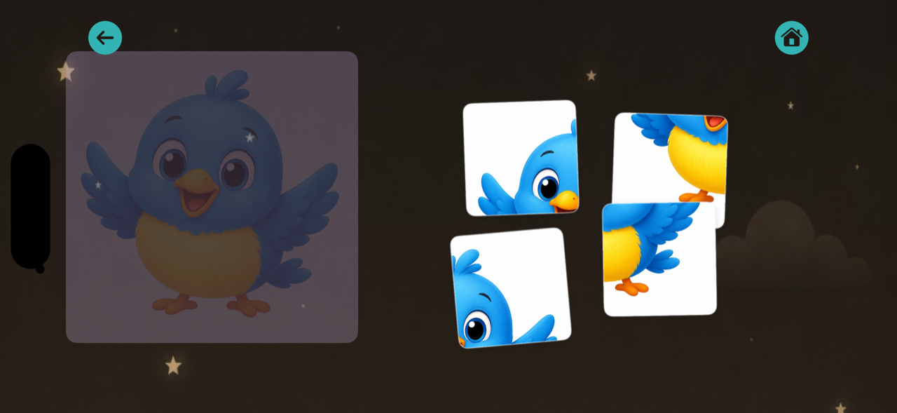 A puzzle in progress
